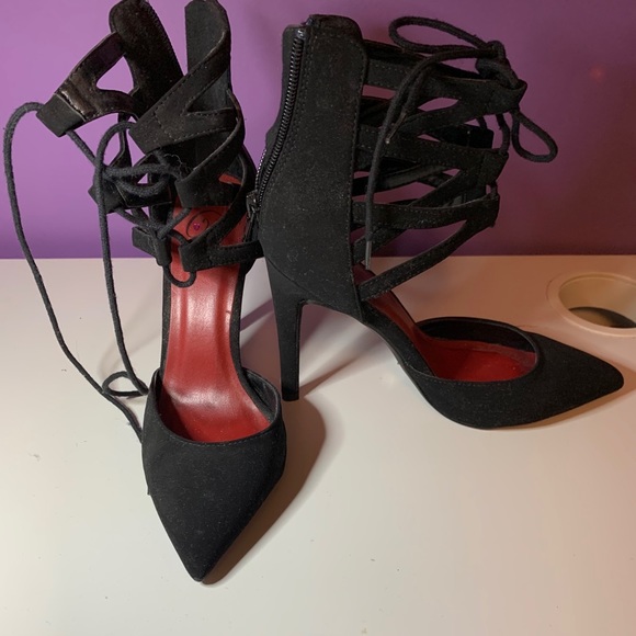 Lace Up Heels - Picture 2 of 3